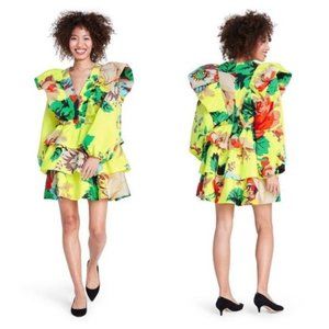 𝅺CHRISTOPER John Rogers x Target Floral Ruffle Dress NWT